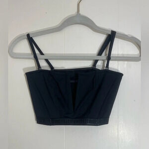 Victoria's Secret Unlined Black Plunge Bralette Corset Women’s Size Small